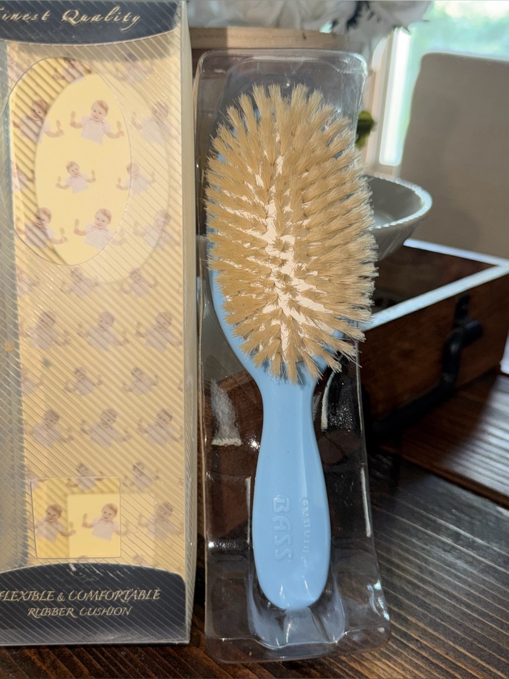 BASS Baby Hair Brush Style BB2B baby blue color NEW